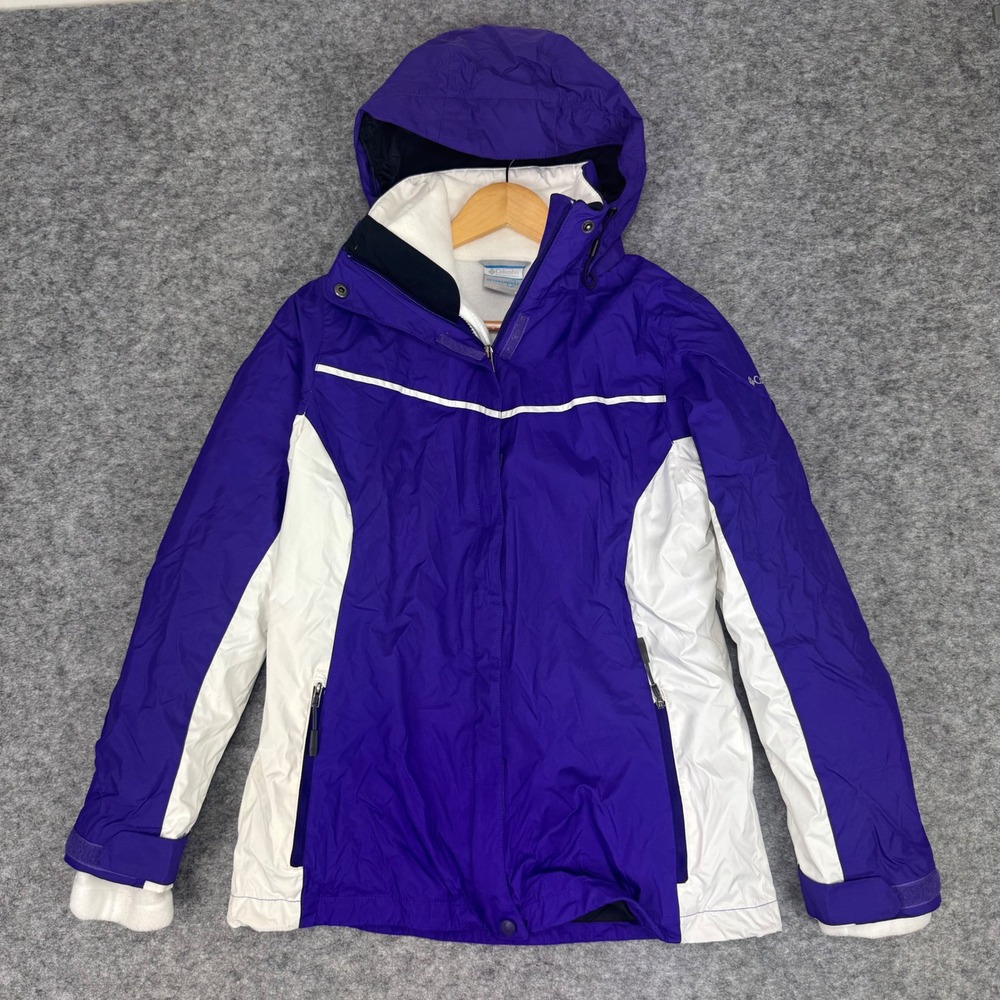 Columbia Interchange Women's Purple White Ski‎ Jacket Size S - Picture 2 of 12